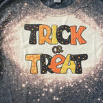 Load image into Gallery viewer, Youth M Trick or Treat Bleached T-Shirt Halloween Graphic Tee
