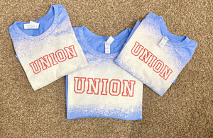 INFANT Union RED letters Unisex Bleached Tee RTS