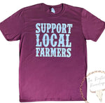 Load image into Gallery viewer, Support Local Farmers Unisex Tee RTS
